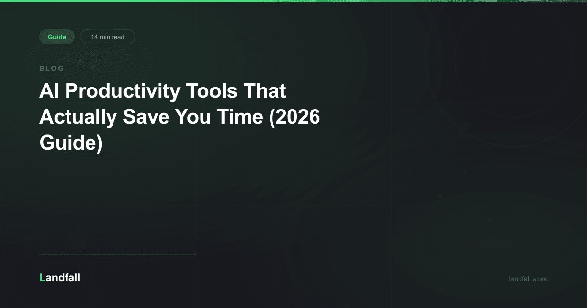 AI Productivity Tools That Actually Save You Time (2026)