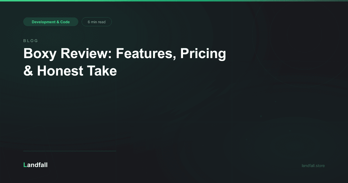 Boxy Review: Features, Pricing & Honest Take