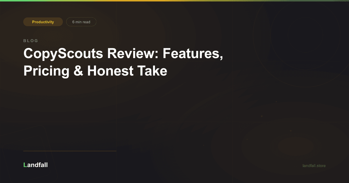 CopyScouts Review: Features, Pricing & Honest Take