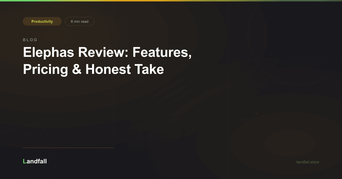 Elephas Review: Features, Pricing & Honest Take