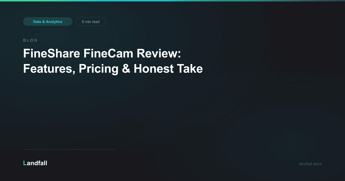 FineShare FineCam Review: Features, Pricing & Honest Take