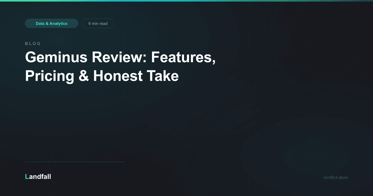 Geminus Review: Features, Pricing & Honest Take
