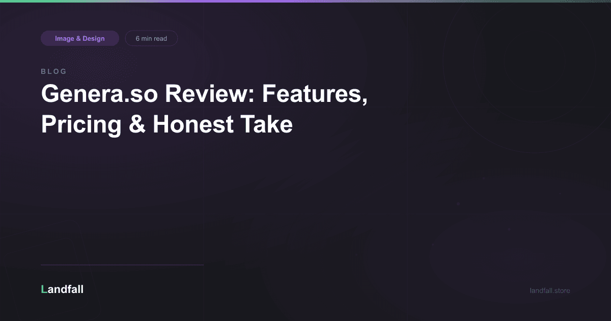 Genera.so Review: Features, Pricing & Honest Take