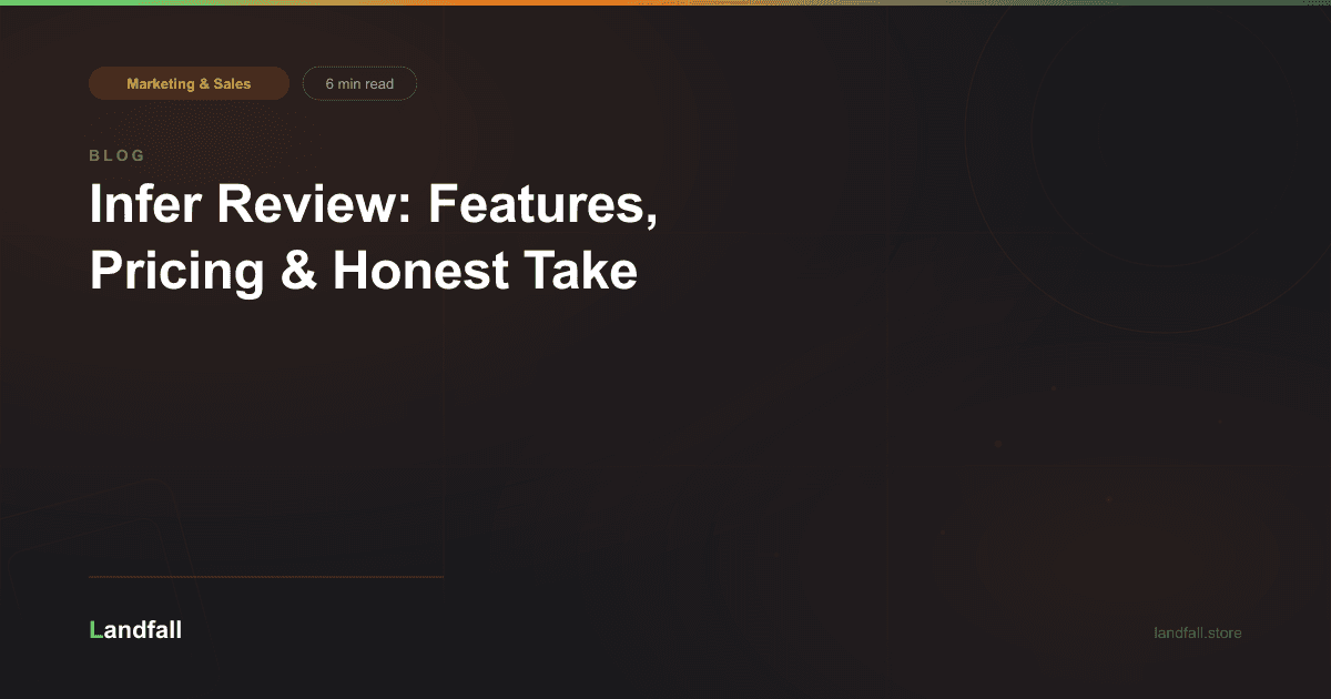 Infer Review: Features, Pricing & Honest Take