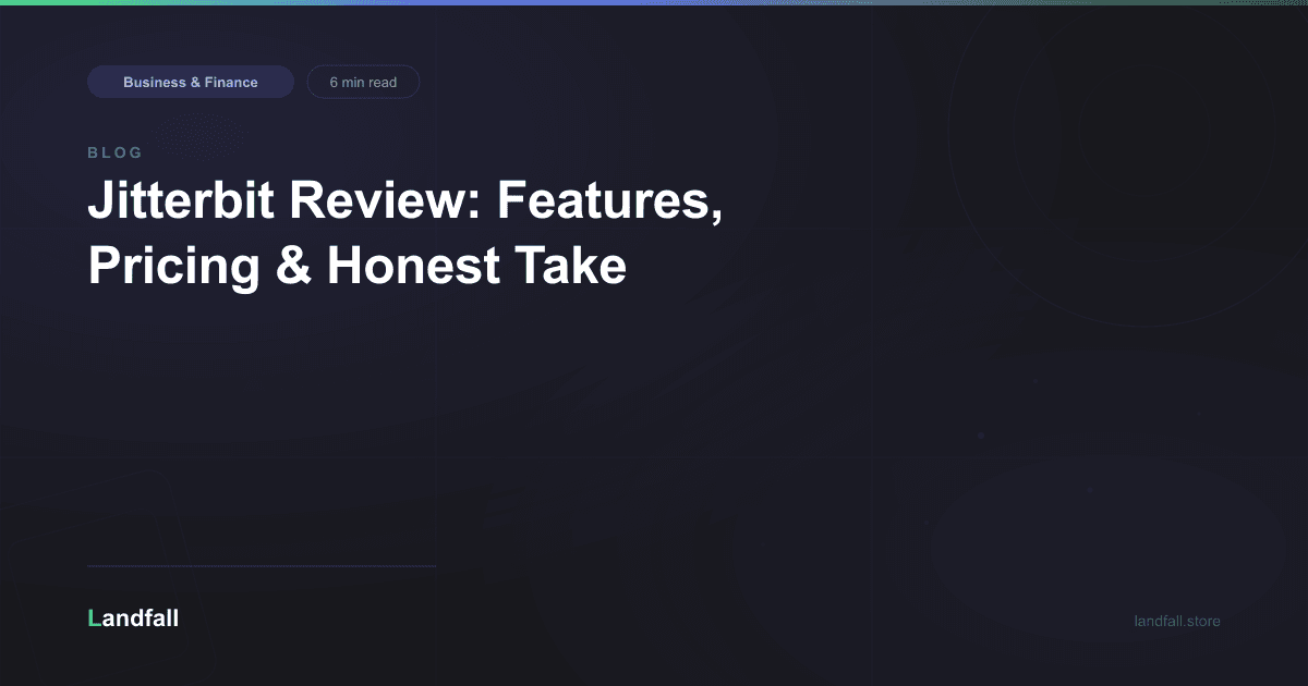 Jitterbit Review: Features, Pricing & Honest Take