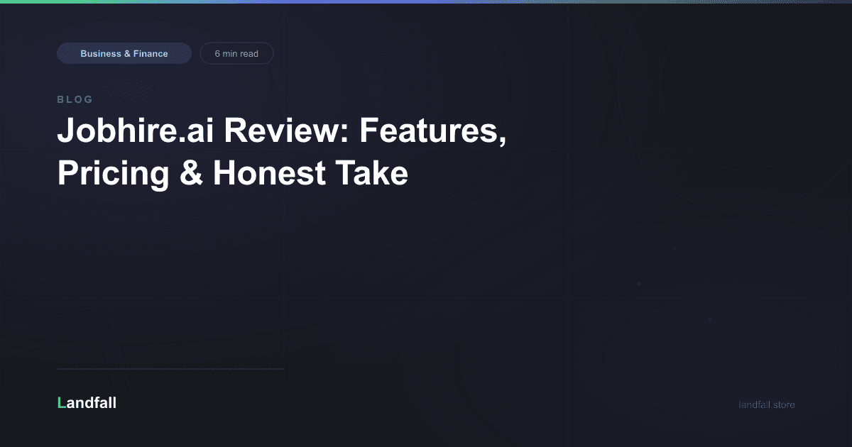 Jobhire.ai Review: Features, Pricing & Honest Take