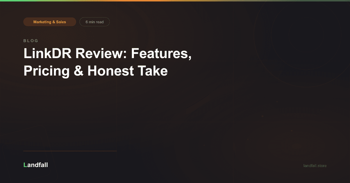 LinkDR Review: Features, Pricing & Honest Take