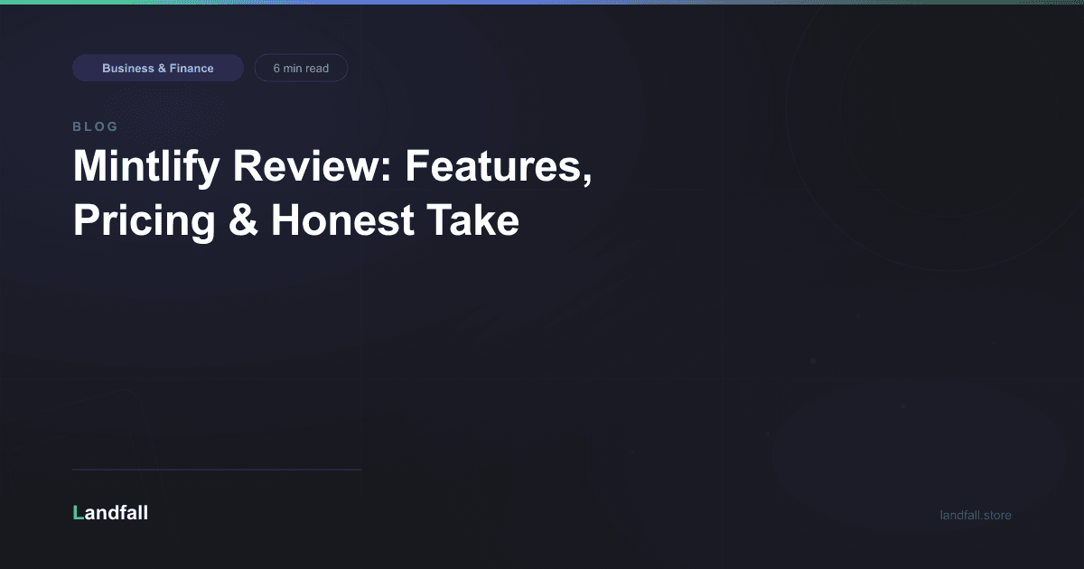 Mintlify Review: Features, Pricing & Honest Take