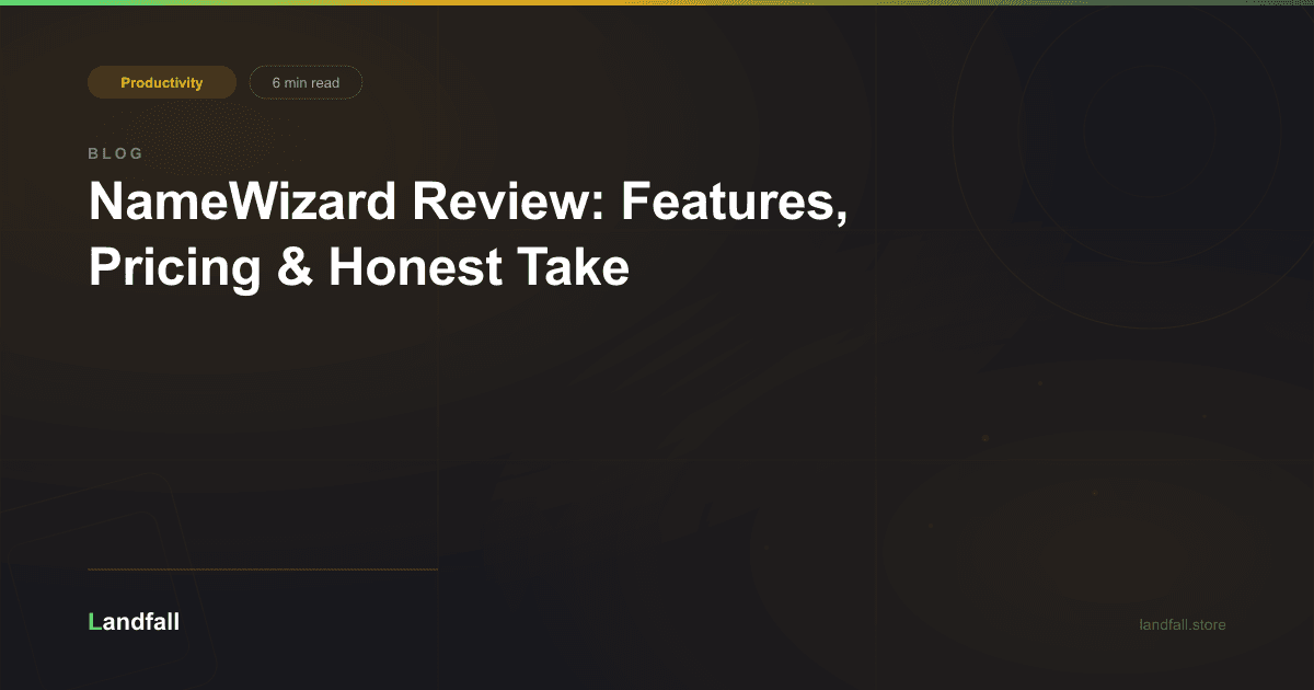 NameWizard Review: Features, Pricing & Honest Take
