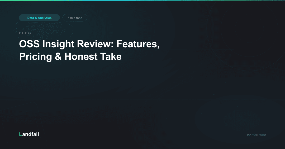 OSS Insight Review: Features, Pricing & Honest Take