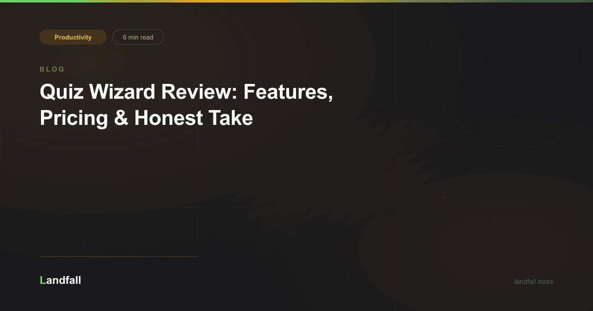 Quiz Wizard Review: Features, Pricing & Honest Take