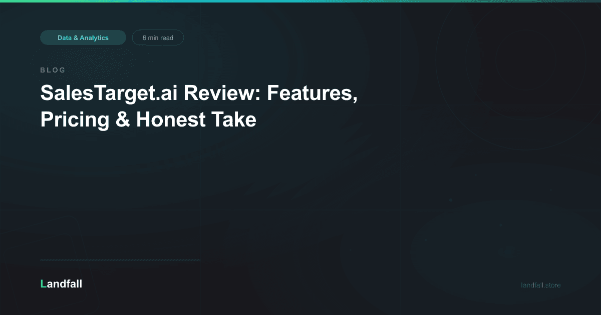 SalesTarget.ai Review: Features, Pricing & Honest Take