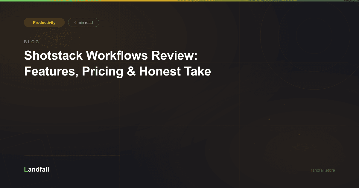 Shotstack Workflows Review: Features, Pricing & Honest Take