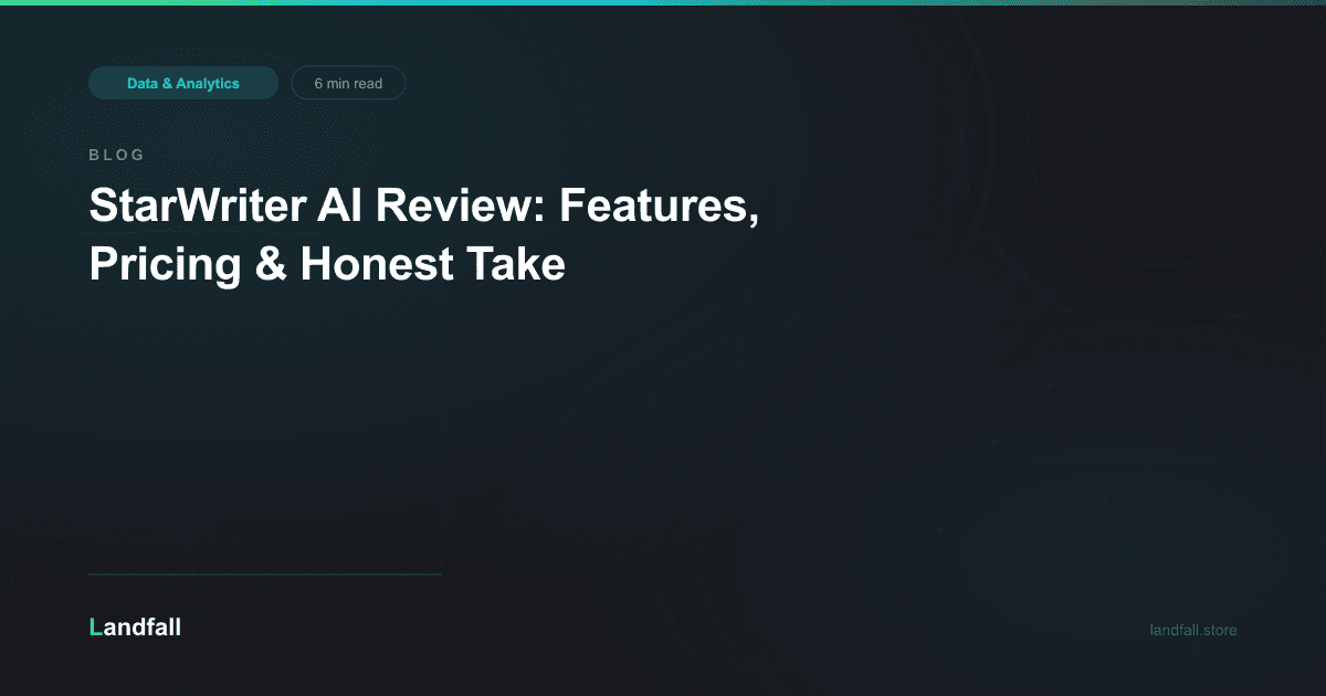 StarWriter AI Review: Features, Pricing & Honest Take