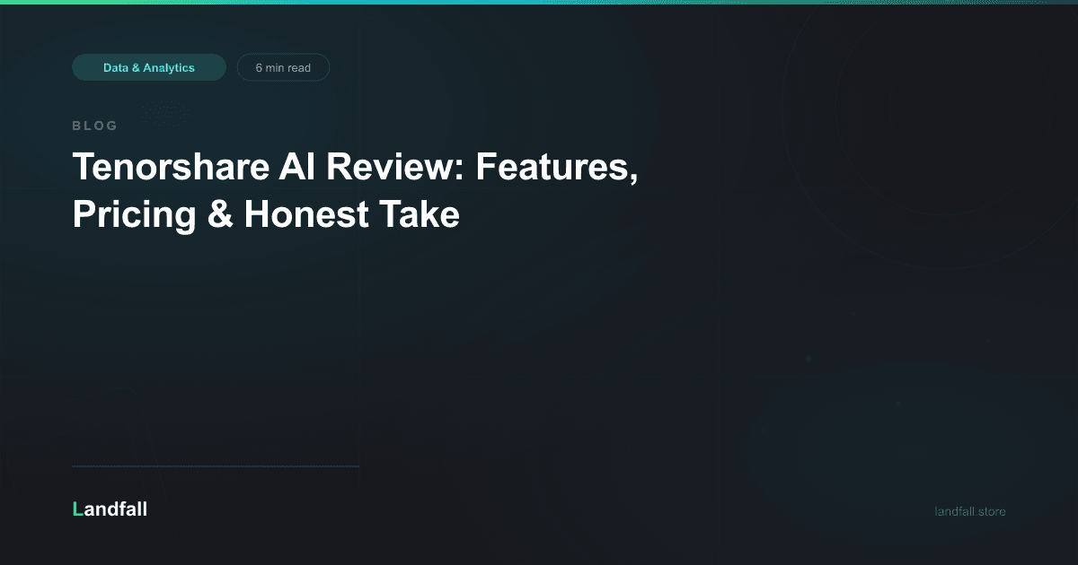 Tenorshare AI Review: Features, Pricing & Honest Take