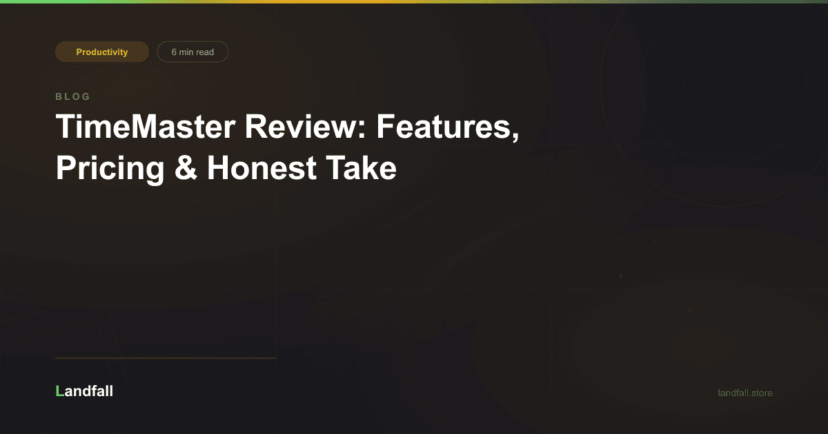 TimeMaster Review: Features, Pricing & Honest Take
