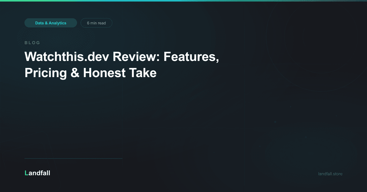 Watchthis.dev Review: Features, Pricing & Honest Take