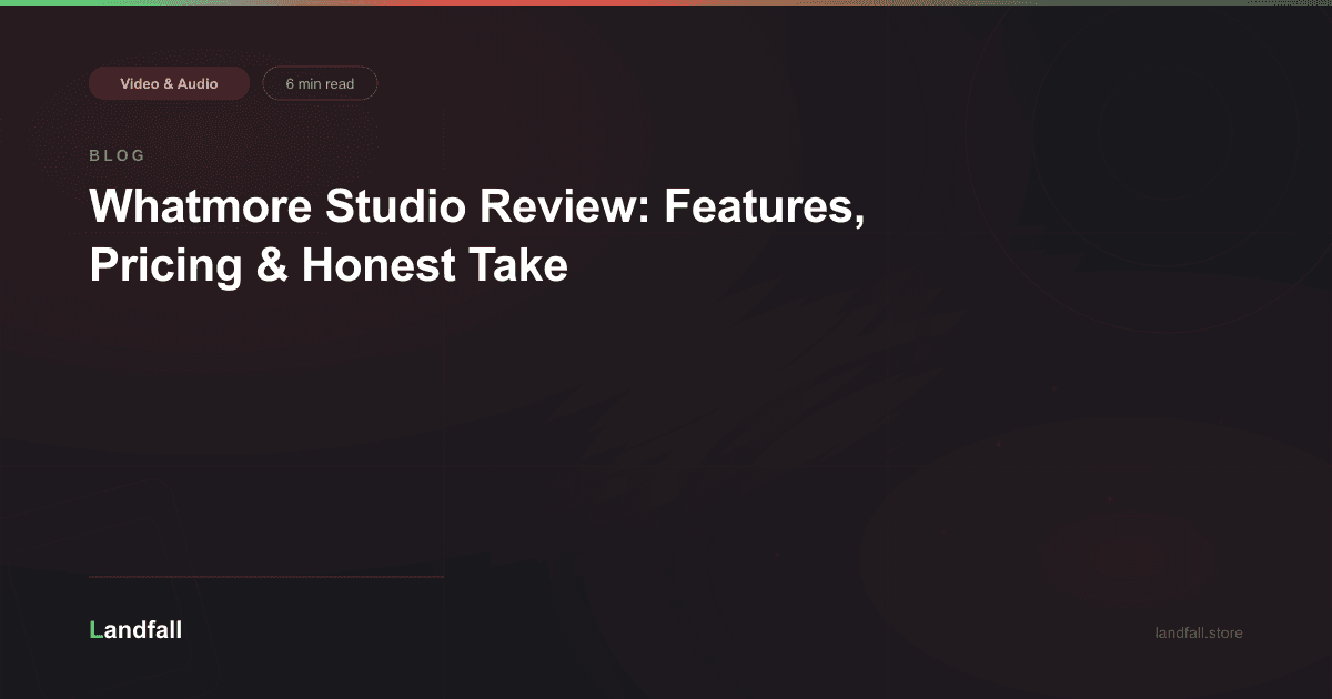 Whatmore Studio Review: Features, Pricing & Honest Take