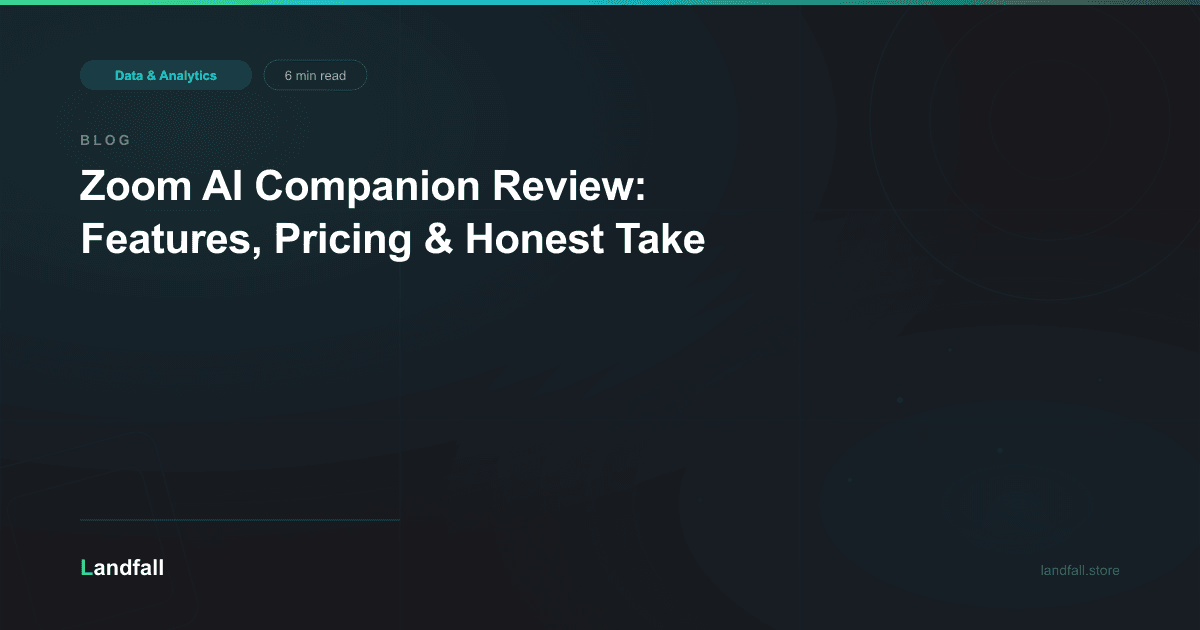 Zoom AI Companion Review: Features, Pricing & Honest Take