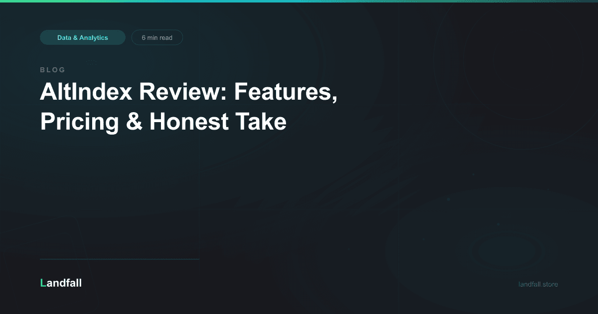 AltIndex Review: Features, Pricing & Honest Take