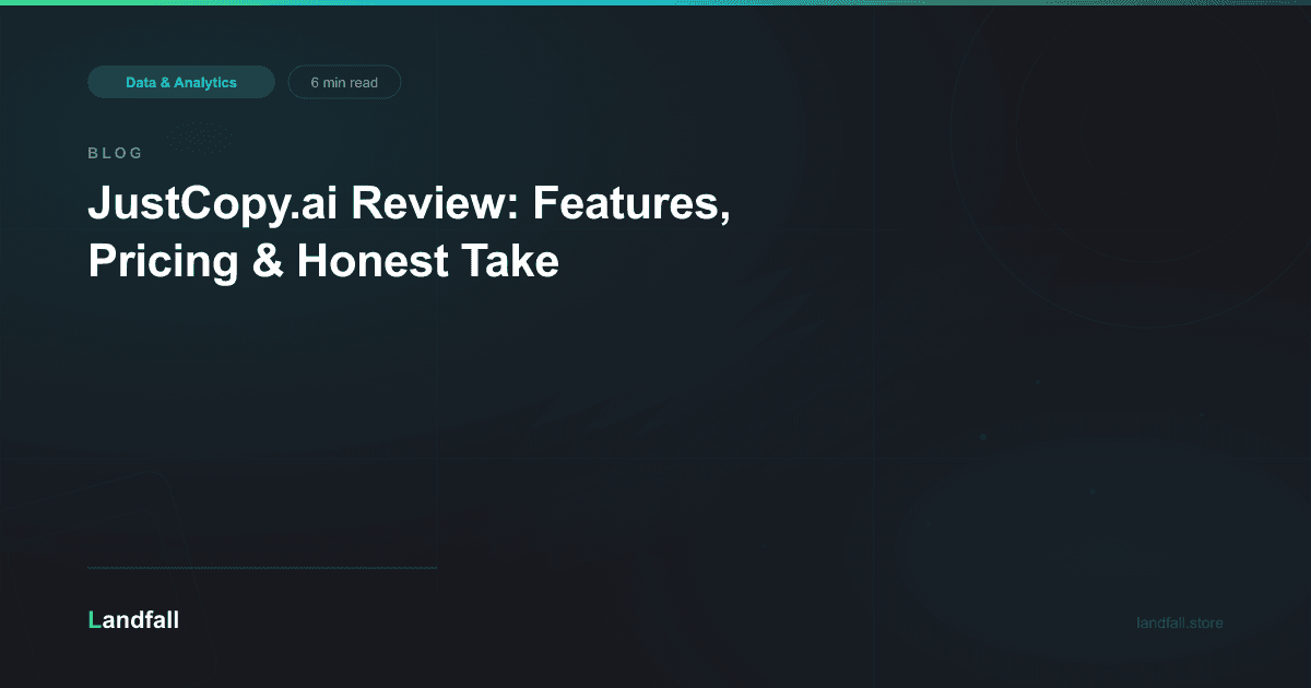 JustCopy.ai Review: Features, Pricing & Honest Take