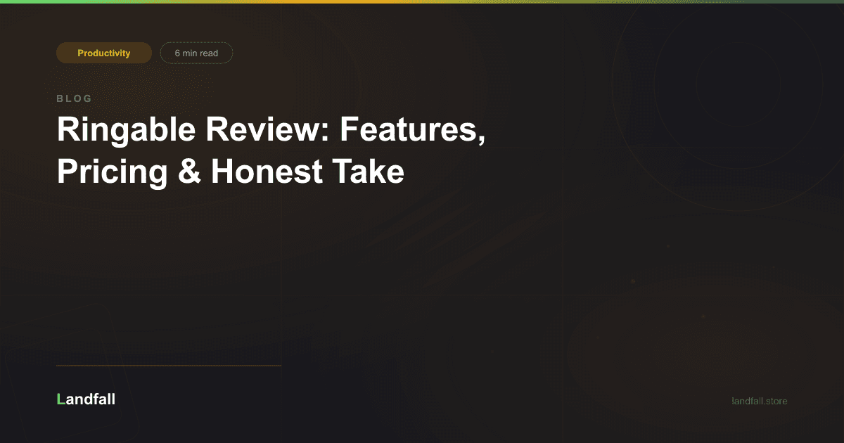 Ringable Review: Features, Pricing & Honest Take